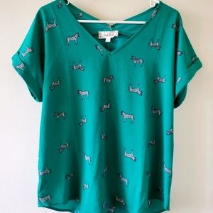 Pink Rose Short-sleeve Top